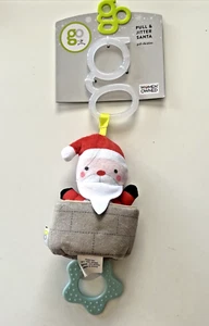 New Santa Infant Clip Pull & Jitter Sensory Christmas Toy Go By Goldberg - Picture 1 of 7