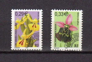 France 2002 orchidées Y&T 244 & 245 2 timbres préoblitérés MNH /TE4343g - Picture 1 of 1