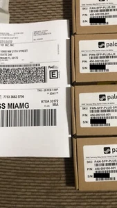 (Lot of 2pcs) PALO ALTO PAN-SFP-PLUS-LR 10GBASE-LR SFP+ Transceiver- Brand New - Picture 1 of 1