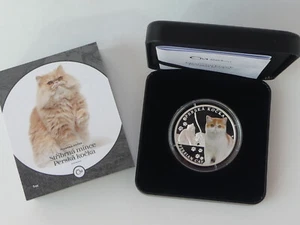 TSCHECHIEN SILBER MÜNZE COIN PP PROOF 2024 - KATZEN-RASSEN - PERSER KATZE - - Picture 1 of 8