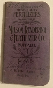 De colección principios de 1900 Milsom Rendering & Fertilizer Co. Buffalo, Nueva York - Imagen 1 de 2