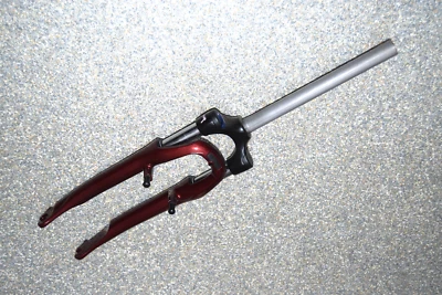 SR Suntour SF15 CR-8V Federgabel 26 Zoll Speed Lockout Federweg weinrot - Bild 1 von 4