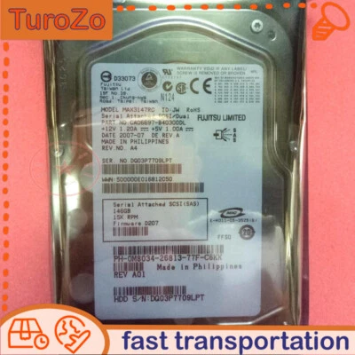 MAX3147RC FUJITSU 146GB 3.5" HARD DRIVE SAS 15K hard Drive - Image 1 of 4