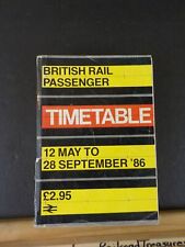 Horaire passager British Rail 1986 12 mai - 28 septembre