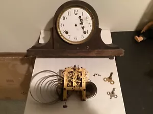 Antico orologio a mantello da sessioni per ricambi o riparazioni - Foto 1 di 7