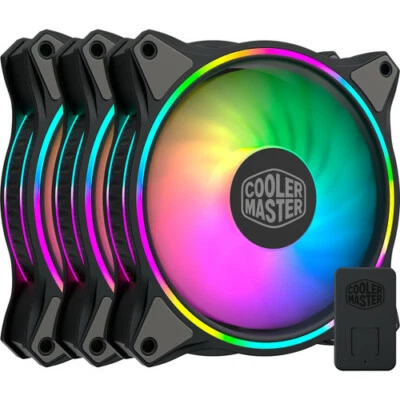 Cooler Master MasterFan MF120 Halo ARGB Fan - Pack of 3 Brand New full Warranty - Image 1 of 4