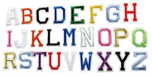 Embroidered Asst Letters Colors U Pick Patch 2" Iron Sew On Applique Free ship + - Picture 1 of 2