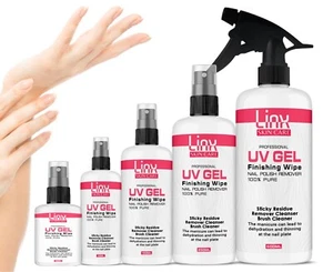 LINX UV NAIL GEL FINISHING WIPE ,STICKY RESIDUE REMOVER AND BRUSH CLEANER UK - Picture 1 of 5