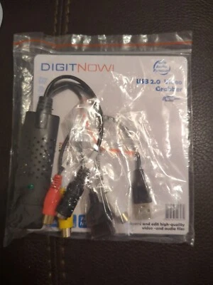 DIGITNOW Video Video Grabber USB 2.0 Adapter Audio Grabber VHS PS3 DVD PC - Image 1 of 3