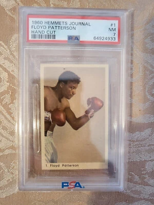1960 FLOYD PATTERSON *HOF* PSA 7 HEMMETS JOURNAL ONLY 2 GRADED HIGHER - Image 1 of 2