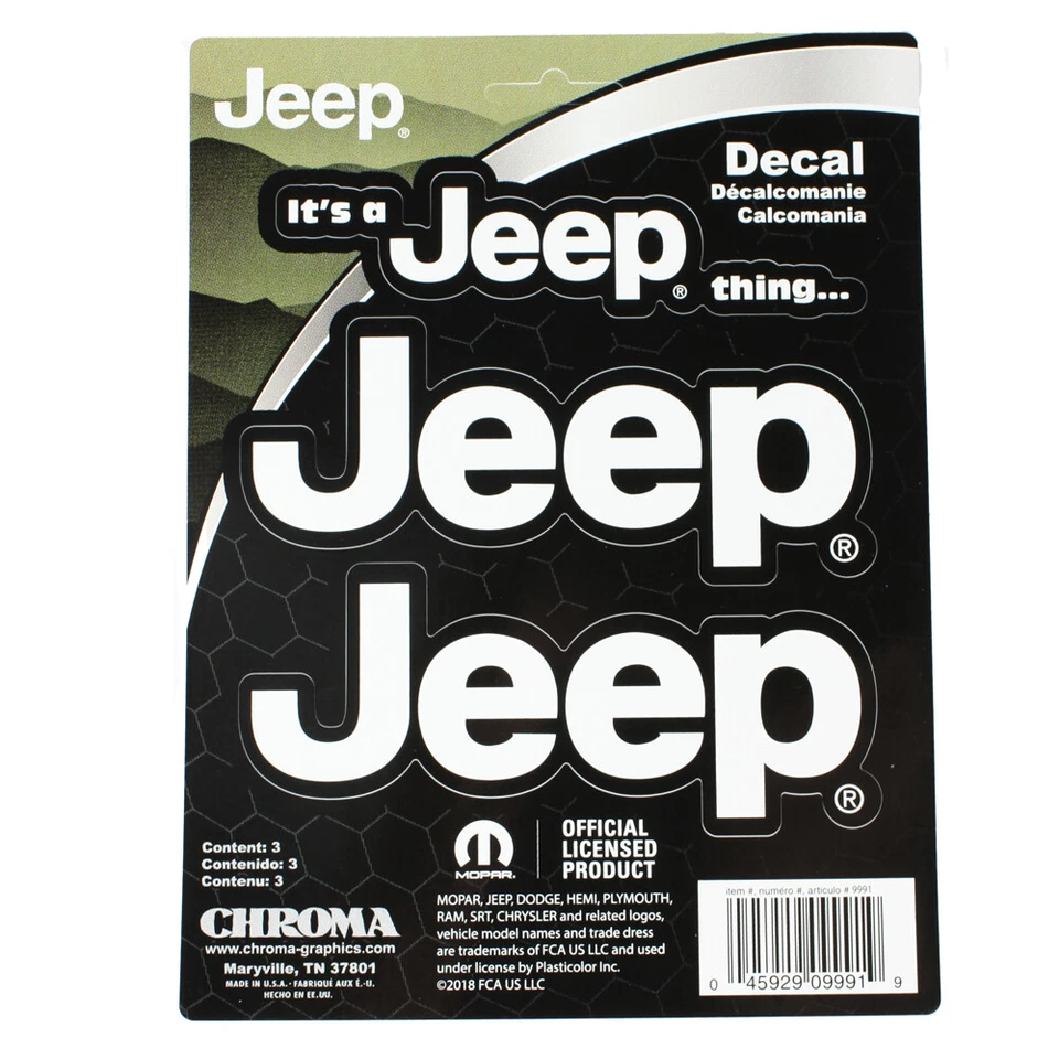 Original It`s a Jeep thing Chrysler Offroad emblema pegatina calcomanía pegatina Mopar - Imagen 1 de 1
