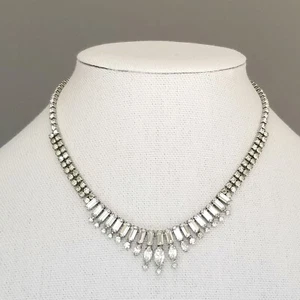 Vintage Kramer Kristall Strass Halskette - Bild 1 von 5