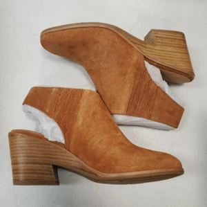 Gentle Souls Blaise Slingback Heels Suede Leather Cognac Size 8.5 (F9C-2257) - Picture 1 of 8