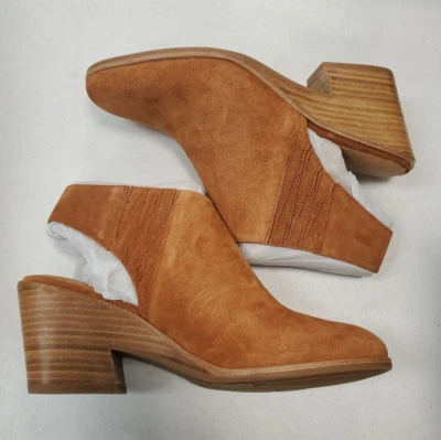 Tacones Gentle Souls Blaise de gamuza de cuero coñac talla 8,5 (F9C-2257) Foto 1 de 4