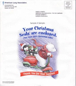 121-1.2pac, 2021 ALA National Design U.S. Christmas Seal Packet - Picture 1 of 12