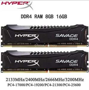 SAVAGE Memory DDR4 8 GB 16 GB 3200 2666 2400 2133 MHz Desktop 288-Pin lot - Picture 1 of 12