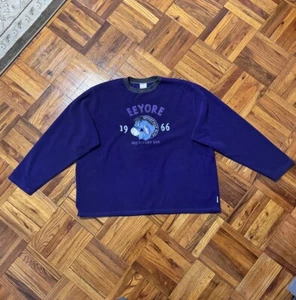 VTG Disney Sweatshirt XL Purple Pullover EEYORE TV Movie - Picture 1 of 5