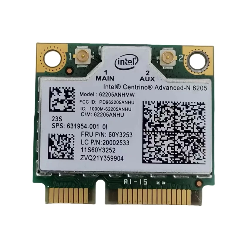 Thinkpad x220 x220i t420 T520s 60Y3253 Intel Centrino Advanced-N 6205 Wifi Card - Image 1 of 1