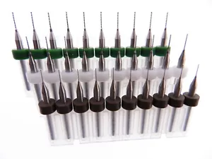 Kit 30pz 0,3mm .4mm .5mm Micro Punte Trapano Modellismo Orologi Riparazione Circuito Punte - Foto 1 di 1