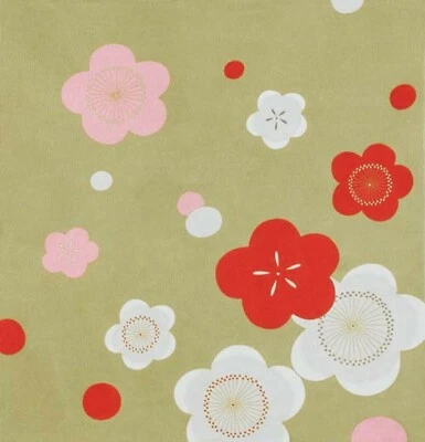 68厘米Furoshiki日本人造丝织物包装布梅花女士礼物 — 第 1/4 张图片