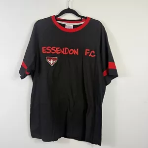 Essendon Bombers AFL t-shirt short sleeved retro embroidered logo cotton Size L - Bild 1 von 7