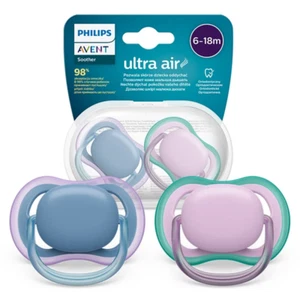 NUEVO Philips Avent Chupete Ultra Air SCF085 34 6-18M Silicona Sin BPA 2 Piezas - Imagen 1 de 2