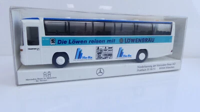 W3772) Rietze H0 Mercedes Bus 1860 München Die Löwen Reisen mit Ha-RA ORK - Bild 1 von 4