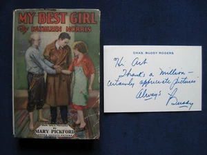 MY BEST GIRL, MARY PICKFORD PHOTOPLAY, SIGNED by CHARLES BUDDY ROGERS - Picture 1 of 8