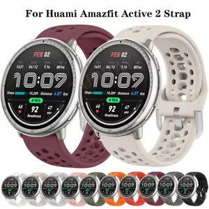For Huami Amazfit Active 2 Silicone Sport Band Strap Replacement Bracelet Wrist - Picture 1 of 64