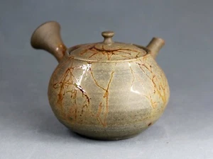 Tokoname Mogake Teapot by Gisui, #gisui85 : D84*H72mm, 180ml - Picture 1 of 10