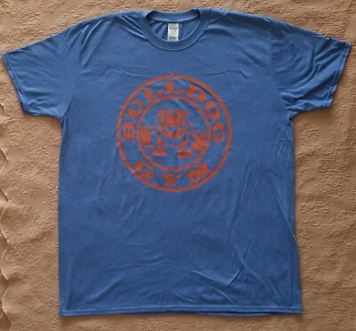 Bulldog Gimnasio Entrenamiento Culturismo Músculo Real/Vintage Naranja Camiseta Nueva Foto 1 de 2