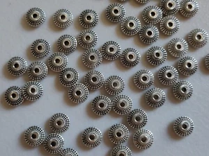 Antique Silver Spacers - Picture 1 of 6