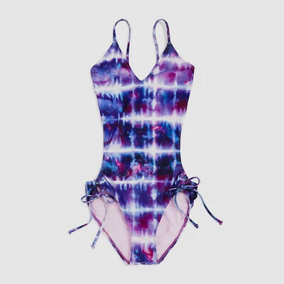 $166 Splendid Littles Niñas Púrpura Tie-Dye Monokini Traje de Baño de Una Pieza Niños 12 Foto 1 de 2