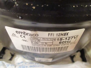 Embraco FFI12HBX Maxx Ice 1858462000 MX1C1858462000 Refrigerator Compressor - Picture 1 of 7