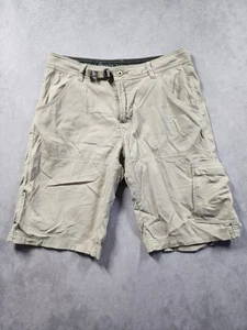 Prana Shorts Herren 32x12 beige Cargotaschen Gürtel Taille Camping Wandern Outdoor - Bild 1 von 11