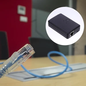 Zasilany Ethernet USB Sieć Biuro Kabel Splitter Dual - Zdjęcie 1 z 12