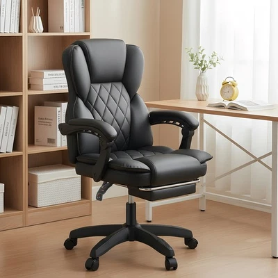 OYAJIA Bürostuhl Drehstuhl Schreibtischstuhl Chefsessel mit Kopfstütze Armlehnen - Bild 1 von 4