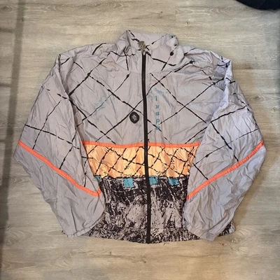 Винтажный Jamie Sadock Ixspa ветровка куртка женщин большой свет 90-х полный молнии 017 - Изображение 1 из 4