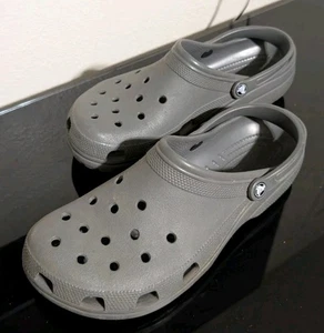 Crocs Classic Comfort Clogs Shoes Gray Men's US Size 14 Casual Lounge Beach - Picture 1 of 5