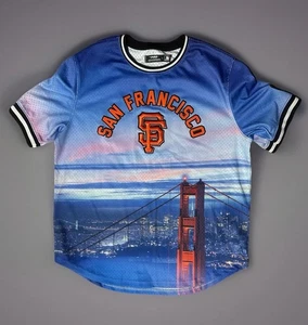 San Francisco Giants Pro Standard Cityscape Stacked Logo Mesh T-Shirt Sz L - Picture 1 of 11