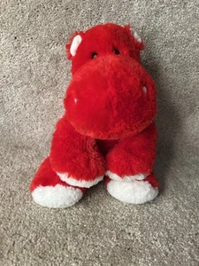 Ty Lovely The Red Hippo Silk 2007 Hearts On Cheek Rare Soft - Bild 1 von 6