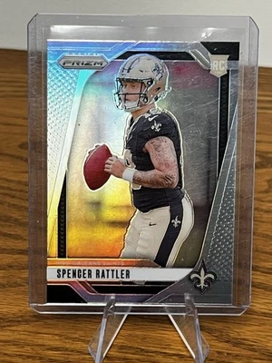2024 Prizm Spencer Rattler RC Silver Rookie #388 Saints - Image 1 of 4