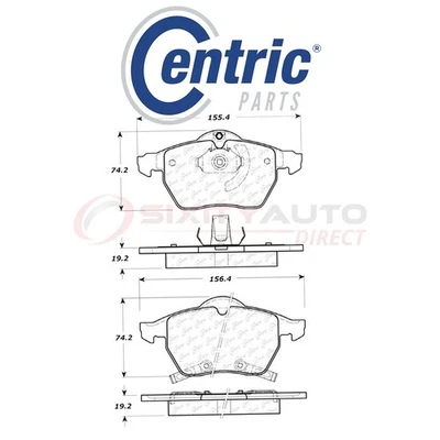 Centric C-TEK Metallic Disc Brake Pads for 2000 Saturn LW1 2.2L L4 - Kit Set vy — 第 1/4 张图片