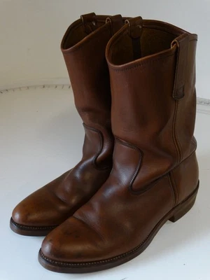 Bota de Trabajo de Cuero Wolverine Talla 9.5 2E Chemgum Aceite Suela Antideslizante Buen Año Foto 1 de 4