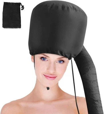 Bonnet Hood Hairdryer Attachment - Upgraded Hair Dryer with Chin Black  - Image 1 of 4