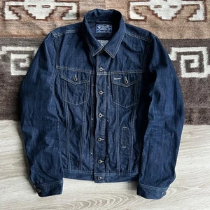 Diesel Industry Vintage Men’s Indigo Blue Denim Trucker Jacket Size L - Picture 1 of 7