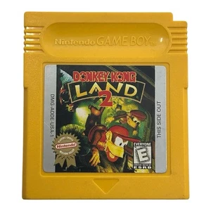 Donkey Kong Land 2 (Nintendo Game Boy, 1996) Auténtico Cartucho de Juego Probado - Imagen 1 de 2