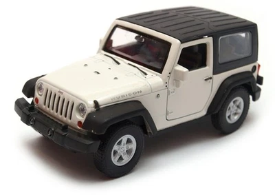 Jeep Wrangler Rubicon American Car Model Toy White Diecast 1:34-1:39 Scale Welly - Image 1 of 3