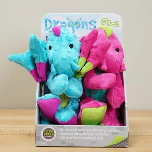 goDog Dragons Large Dog Toys with Chew Guard Technology 2 pk Ships Within 24 HR - Picture 1 of 8