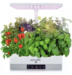 Serenelife Smart Indoor Garden-Indoor Herb Garden w/ LED Grow Lights Panel-White - Picture 1 of 5